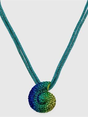 BETSEY JOHNSON Mermaid Jewels Shell Double Strand Necklace